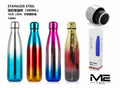 Botella Térmica de Acero Inoxidable 500ml | Colores Degradados